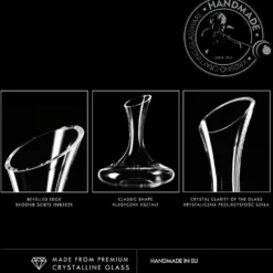 KROSNO Wein-Dekanter Wein-Karaffe | 1500 ML | Set Von 1 | Vinoteca Kollektion | Rotwein Dekantierer Dekantierkaraffe | Perfekt Für Zu Hause, Restaurants Und Partys | Zur Manuellen Reinigung -Brutzellust Verkaufsgeschäft 611ab28010107022be35553aa8c42b5f