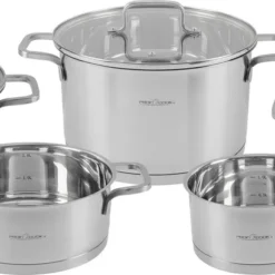 ProfiCook PC-KTS 1225 Induktions-Kochtopfset Mit Deckel, Topfset 8 Teilig, Für Induktion, Elektroherd, Keramik, Halogen Und Gas-Herd, Edelstahl -Brutzellust Verkaufsgeschäft 62b0eb887862b07fc8d7c29020ad1517