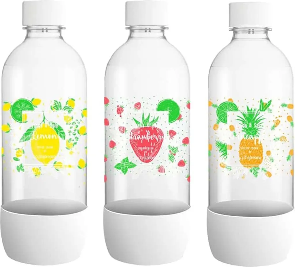 Sodastream 3000036 Plastikflaschen, 1 L, Gelb, Rot, Orange, 3 Stück 1 Sodastream 3000036 Plastikflaschen, 1 L, Gelb, Rot, Orange, 3 Stück