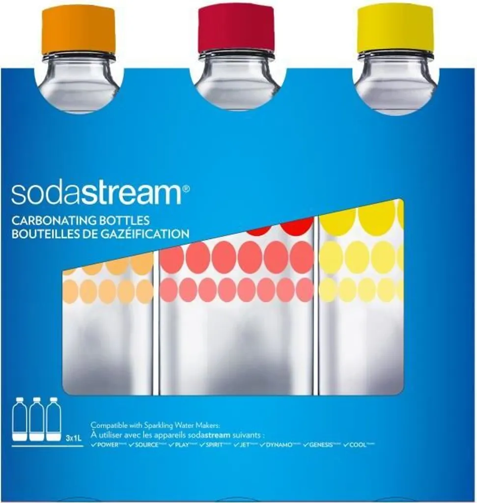Sodastream 3000036 Plastikflaschen, 1 L, Gelb, Rot, Orange, 3 Stück 8 Sodastream 3000036 Plastikflaschen, 1 L, Gelb, Rot, Orange, 3 Stück – Bild 8
