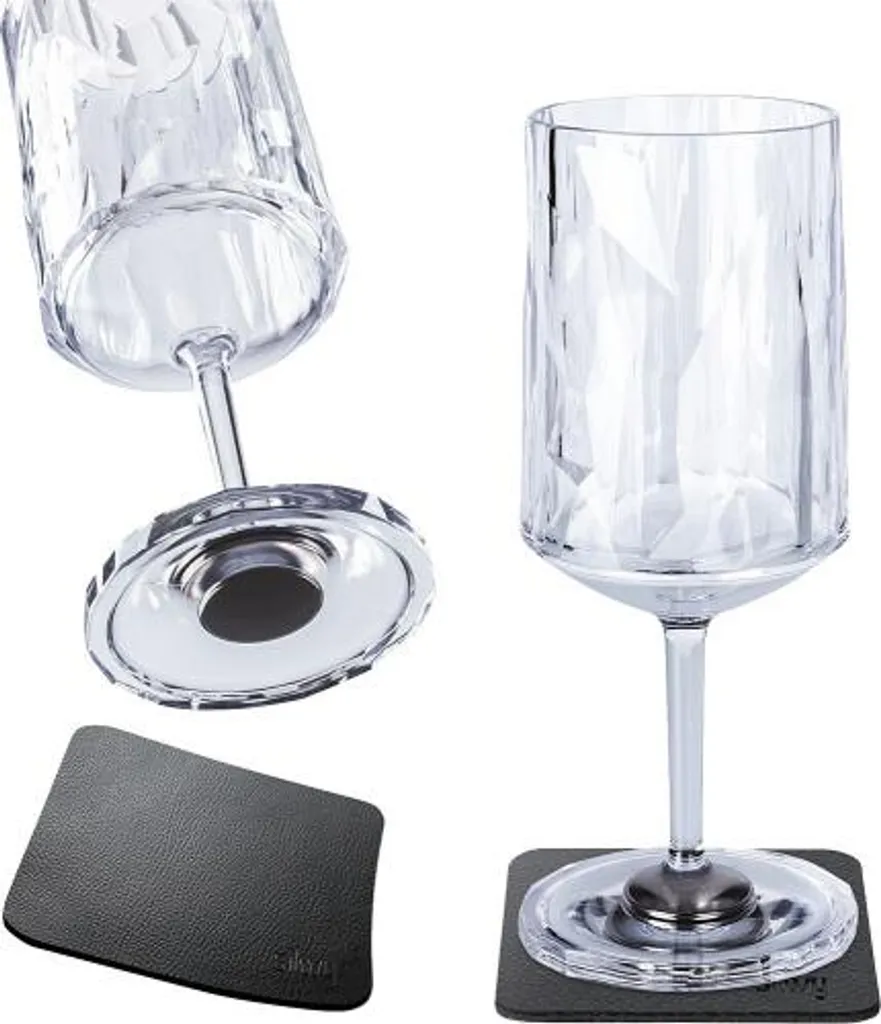 Silwy Magnet-Kunststoffgläser WEIN 2er-Set Hightech Transparent 1 Silwy Magnet-Kunststoffgläser WEIN 2er-Set Hightech Transparent
