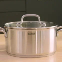 Tefal Virtuoso Topfset, 7-Teilig, Edelstahl - 7-Teiliges Set Aus 1x Stielkasserolle 16cm, 3x Kochtöpfen 16/20/24cm + 3x Deckel -Brutzellust Verkaufsgeschäft 6fa9b2a14c8ad04c7f3d8b3aa51cb35b