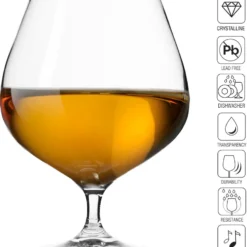 KROSNO Cognac-Gläser Cognacschwenker | Set Von 6 | 550 ML | Harmony Kollektion | Perfekt Für Zuhause, Restaurants Und Partys | Spülmaschinenfest -Brutzellust Verkaufsgeschäft 71d5b0a4eb4422426be71cee3508bb5f