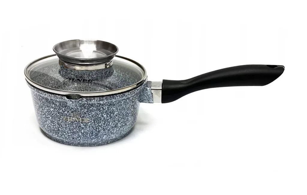 Graue Töpfe Und Kasserolle Mit Marmorbeschichtung 7 Graue Töpfe Und Kasserolle Mit Marmorbeschichtung – Bild 7