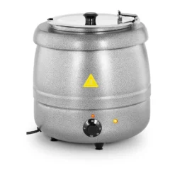 Suppentopf Elektrisch Suppenkessel Edelstahl Stahl Silbern Partytopf 10 L 400 W