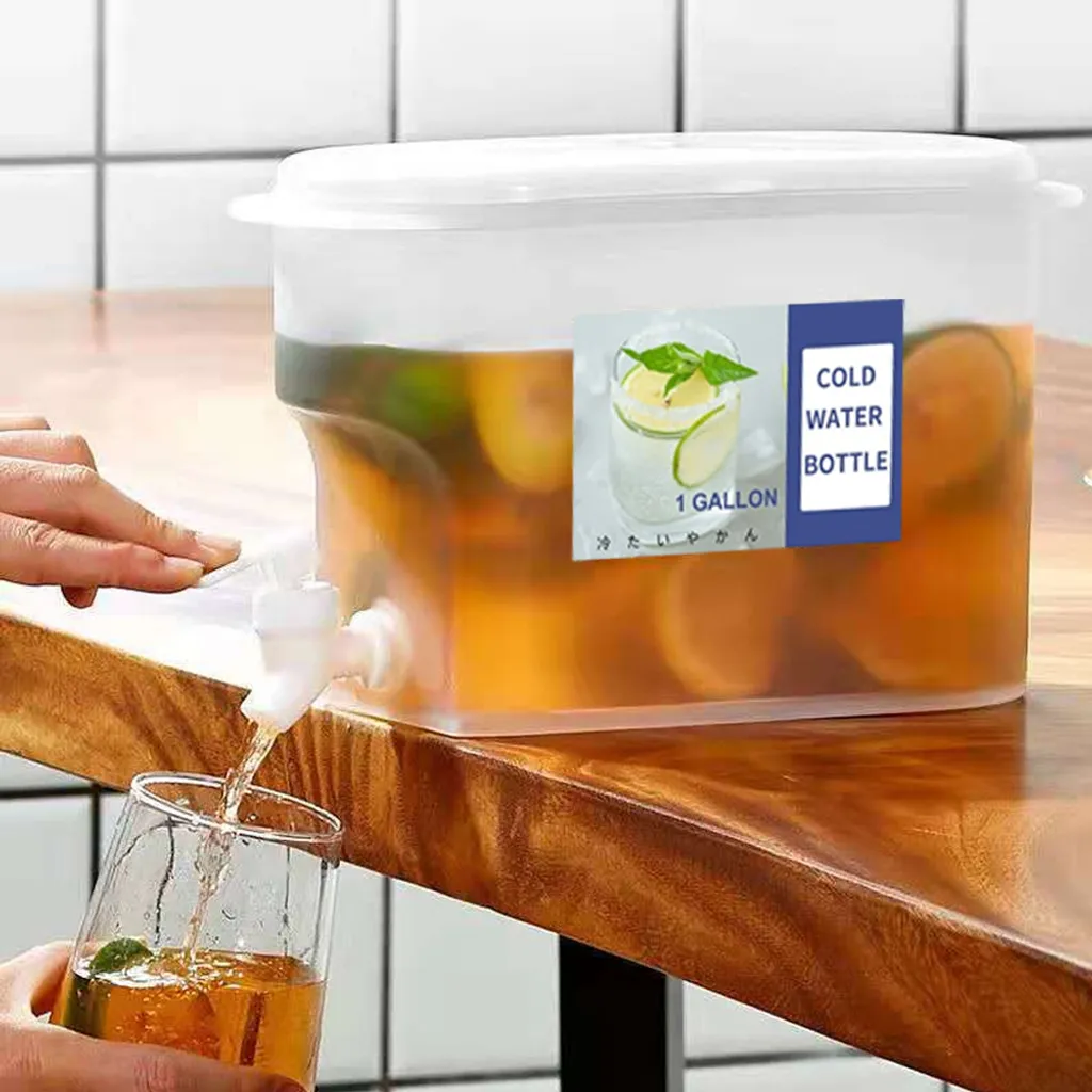 Getränkespender Aus Kunststoff, Getränkespender Mit Zapfen, 3.5L/ 5L L Eissaft, Limonadenspender Für Party, Täglicher Gebrauch, Milchspender Für Kühlschrank Gallone, Kleiner Wasserspender,3,5 L 2 Getränkespender Aus Kunststoff, Getränkespender Mit Zapfen, 3.5L/ 5L L Eissaft, Limonadenspender Für Party, Täglicher Gebrauch, Milchspender Für Kühlschrank Gallone, Kleiner Wasserspender,3,5 L – Bild 2