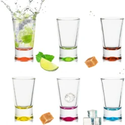 Shotgläser Set 6 Teilig Bunt Schnapsgläser 2,5cl Tequilagläser Wodkagläser Pinnchen -Brutzellust Verkaufsgeschäft 75b44a57fc0a3ac239c7676a22cb6c36