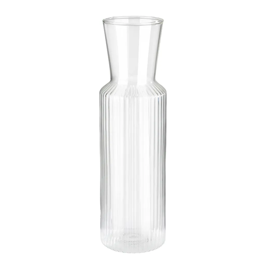 APS Glaskaraffe -LINES- /// Ø 8 Cm, H: 27 Cm, 0,9 Liter /// Glas, Deckel Aus Kork /// /// 10738 4 APS Glaskaraffe -LINES- /// Ø 8 Cm, H: 27 Cm, 0,9 Liter /// Glas, Deckel Aus Kork /// /// 10738 – Bild 4