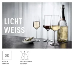 LICHTWEISS JULIE WEIßWEINGLAS-SET #1 VON NADINE NIGGEMEIER -Brutzellust Verkaufsgeschäft 79b525ab5d36f51636d21554b7cff364