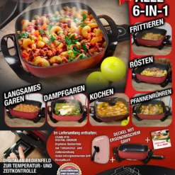 Starlyf®Digital Cooker - XXL Elektrische Bratpfanne Mit Digitalem Thermostat Und Temperaturanzeige, 1600 Watt, 5,5 Liter Fassungsvermögen, Partypfanne - Aus Der TV Werbung 35 Starlyf®Digital Cooker - XXL Elektrische Bratpfanne Mit Digitalem Thermostat Und Temperaturanzeige, 1600 Watt, 5,5 Liter Fassungsvermögen, Partypfanne - Aus Der TV Werbung -Brutzellust Verkaufsgeschäft 79e6a167d5f4e0d267daaba5ffd94bf3