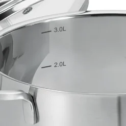 ProfiCook PC-KTS 1225 Induktions-Kochtopfset Mit Deckel, Topfset 8 Teilig, Für Induktion, Elektroherd, Keramik, Halogen Und Gas-Herd, Edelstahl