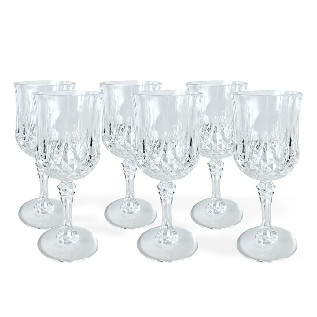 6er Set Kunststoff Weingläser Kristalleffekt 200ml / Ø7x16,5cm 1 6er Set Kunststoff Weingläser Kristalleffekt 200ml / Ø7x16,5cm