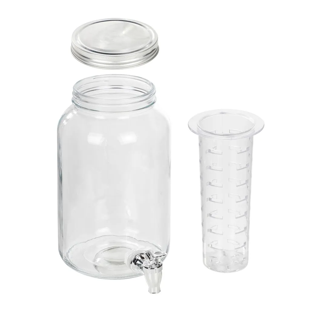 Getränkespender Mit Kühleinsatz Wasserspender Fruchteinsatz Mit Zapfhahn 3,5 L 5 Getränkespender Mit Kühleinsatz Wasserspender Fruchteinsatz Mit Zapfhahn 3,5 L – Bild 5