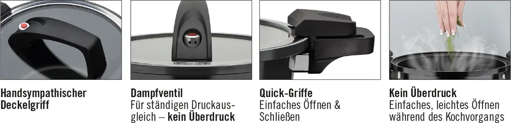 Energiespartopf Gourmet Nero 24cm, 6 Ltr. 1 Energiespartopf Gourmet Nero 24cm, 6 Ltr.