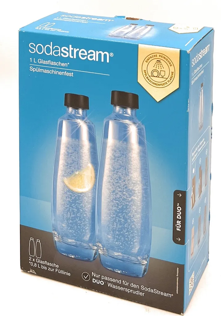 SodaStream Glaskaraffe DUO 2er Pack 6 SodaStream Glaskaraffe DUO 2er Pack – Bild 6