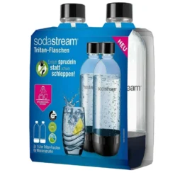 SodaStream PET Flasche 1 Ltr. Duopack Spülmaschinen Geeignet Doppelpack 2 Flaschen