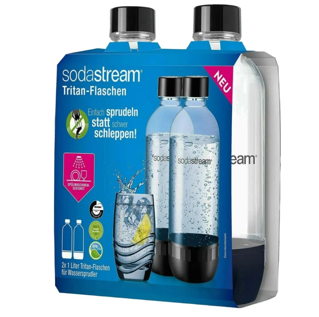 SodaStream PET Flasche 1 Ltr. Duopack Spülmaschinen Geeignet Doppelpack 2 Flaschen 1 SodaStream PET Flasche 1 Ltr. Duopack Spülmaschinen Geeignet Doppelpack 2 Flaschen