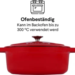 Daumonet Gusseisen-Bräter - Oval Ø 29 Cm - Kirschrot -Brutzellust Verkaufsgeschäft 8421e8cc4272102aee32094dda4833fb