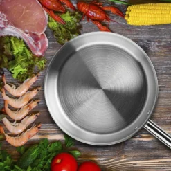 ONVAYA® Edelstahlpfannen-Set | Bratpfanne | Ohne Beschichtung | Induktion & Backofengeeignet | Profipfannen Komplettset | Ø 20/24/28/32cm -Brutzellust Verkaufsgeschäft 84cdce5208c3a9d31538ac9c169ccff7