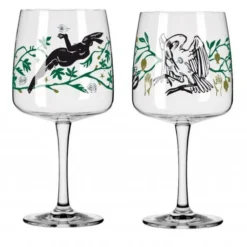 4er Set Ritzenhoff Gin Gingläser Fabelkraft ALLE MOTIVE Karin Rytter 2020 WA