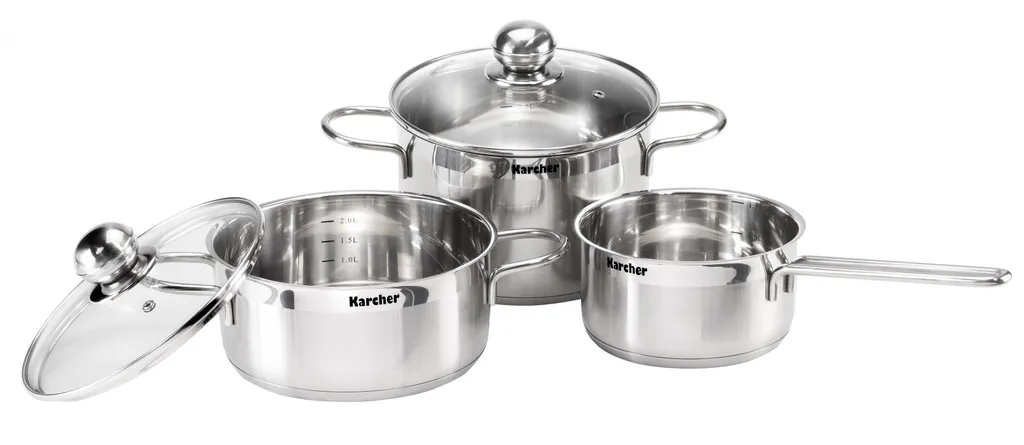 Karcher Kochtopfset JETTE, 14-tlg., Edelstahl 1 Karcher Kochtopfset JETTE, 14-tlg., Edelstahl