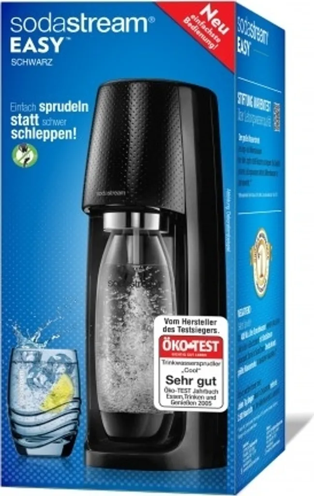 Sodastream Wassersprudler EASY Incl. PET-Flasche 1 L Und 1 Co²-Kohlensäurezylinder, Schwarz 19 Sodastream Wassersprudler EASY Incl. PET-Flasche 1 L Und 1 Co²-Kohlensäurezylinder, Schwarz – Bild 19