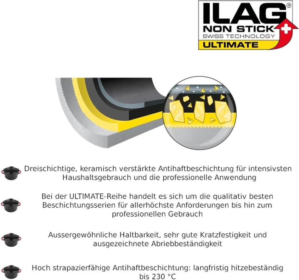 Steuber Niederdruck Kochtopf Für Alle Herdarten, 4800 Ml, Ø 24 Cm, Antihaft, Vitaminschonend, Bis 230°C Backofengeeignet, Abnehmbare Silikongriffe 3 Steuber Niederdruck Kochtopf Für Alle Herdarten, 4800 Ml, Ø 24 Cm, Antihaft, Vitaminschonend, Bis 230°C Backofengeeignet, Abnehmbare Silikongriffe – Bild 3