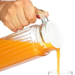 Relaxdays Saftkrug Glas 1 L -Brutzellust Verkaufsgeschäft 917cd6b12ec2c2982a4412be9bdf3b38