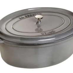Staub Cocotte Oval Graphitgrau 33cm 40509-324-0 -Brutzellust Verkaufsgeschäft 91cc28dd186a2a85c81208f4995486b7