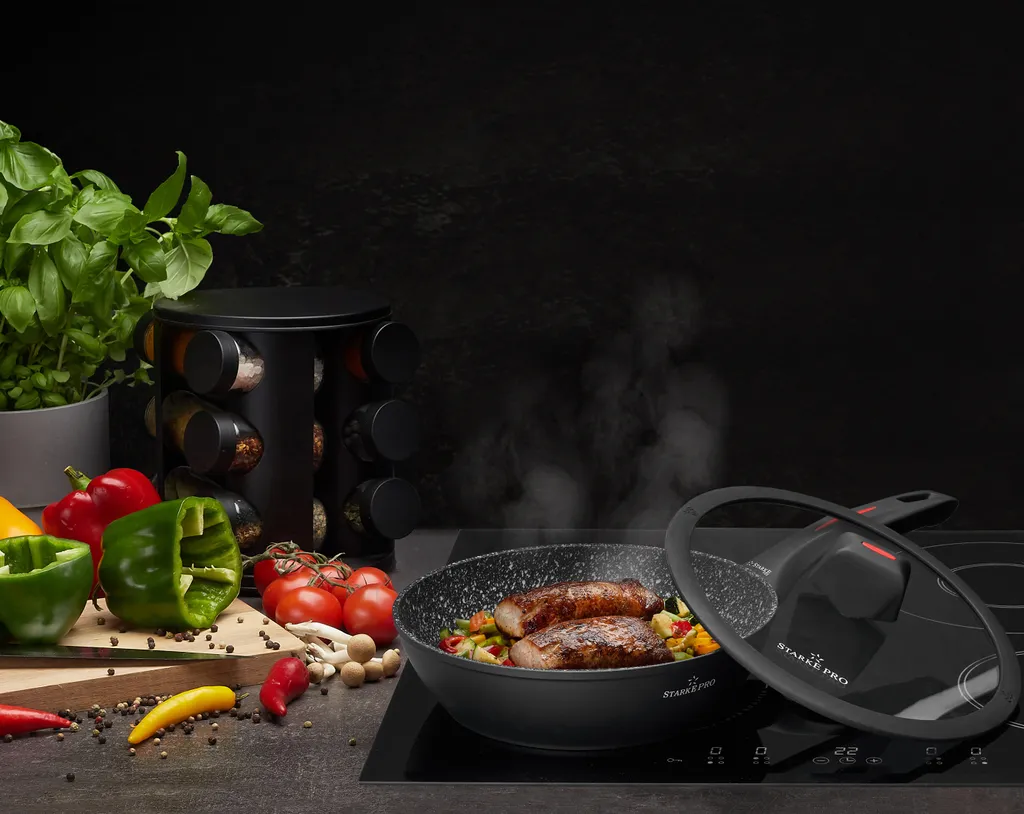 Pfanne Ø 24 Cm Antihaft Granit Bratpfanne STARKE PRO PICCANTE DEEP 5 Pfanne Ø 24 Cm Antihaft Granit Bratpfanne STARKE PRO PICCANTE DEEP – Bild 5