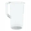 Wessper Basic Wasserfilterkanne 2.5 L, Wasserkaraffe Aus Hochwertigem Kunststoff | Geeignet Für Kalte Getränke Wasser, Saft, Tee, Limonade - Transparent