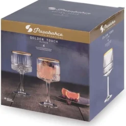 Pasabahce Pasabahace Elysia Golden Touch Kelchglas 4er Set Weingläser, Cocktails, 500 Ml -Brutzellust Verkaufsgeschäft 96c4f16f4d29a803e7b95b87303c3f2c