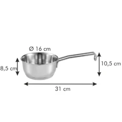 Stielkasserolle GrandCHEF ø 16 Cm, 1,25 L -Brutzellust Verkaufsgeschäft 97cdd8b00a3791478bf7c7fd7cb37aeb
