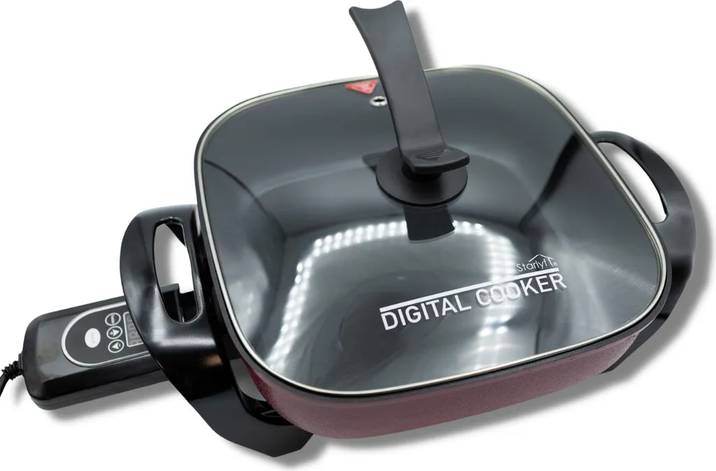 Starlyf®Digital Cooker - XXL Elektrische Bratpfanne Mit Digitalem Thermostat Und Temperaturanzeige, 1600 Watt, 5,5 Liter Fassungsvermögen, Partypfanne - Aus Der TV Werbung 3 Starlyf®Digital Cooker - XXL Elektrische Bratpfanne Mit Digitalem Thermostat Und Temperaturanzeige, 1600 Watt, 5,5 Liter Fassungsvermögen, Partypfanne - Aus Der TV Werbung – Bild 3