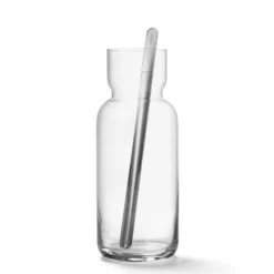 AARKE Karaffe Mit Rührlöffel Nesting Carafe Und Mixing Spoon Kristallglas 1,1L