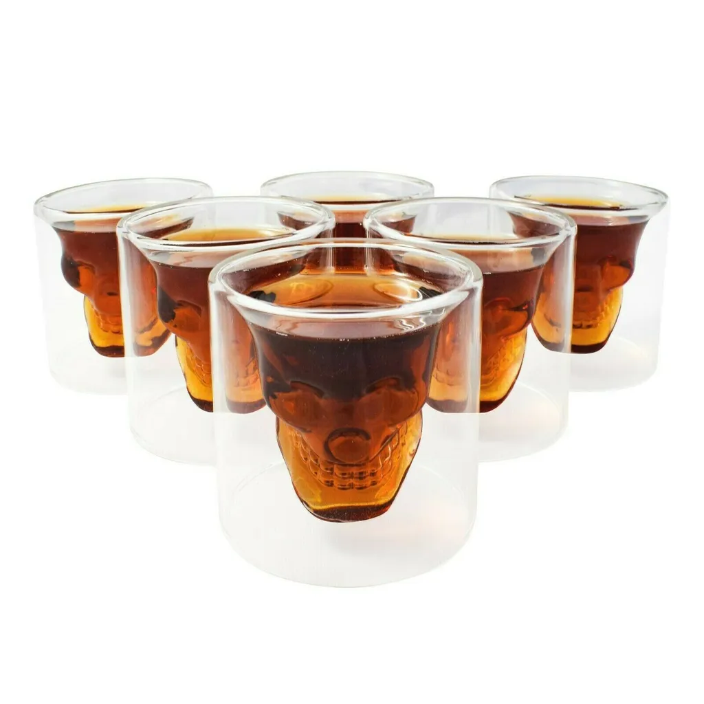 10 Stk Skull-in-glass Schnapsgläser Shot Glas Totenkopf Schädel 25ml Partyglas 1 10 Stk Skull-in-glass Schnapsgläser Shot Glas Totenkopf Schädel 25ml Partyglas