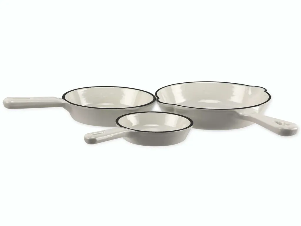 Kochchef Gusseisen Pfanne 3er Set In Verschiedenen Größen, Ø9,9 Cm, Ø12,7 Cm, Ø 15,5 Cm Pfannenset Pfannen Sind Induktionsgeeignet, Backofengeeignet Bis Max. 200° 6 Kochchef Gusseisen Pfanne 3er Set In Verschiedenen Größen, Ø9,9 Cm, Ø12,7 Cm, Ø 15,5 Cm Pfannenset Pfannen Sind Induktionsgeeignet, Backofengeeignet Bis Max. 200° – Bild 6