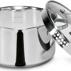 Krüger Kochtopf Aus Rostfreiem Edelstahl Fassung 3000ml 20cm -Brutzellust Verkaufsgeschäft 9c629690706c356d54d3a0a3cac97871