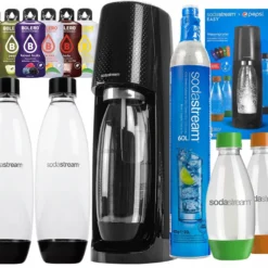 Sodastream Spirit Easy+ 4 Flaschen (PepsiCo) + Bolero-Beutel-Set Mit 6 Geschmacksrichtungen