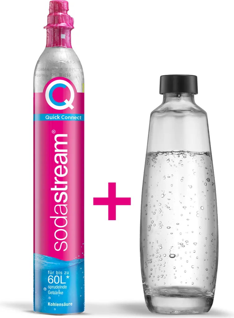 Sodastream Quick Connect Reservezylinder 60 L + 1 Glasflasche 1 Sodastream Quick Connect Reservezylinder 60 L + 1 Glasflasche