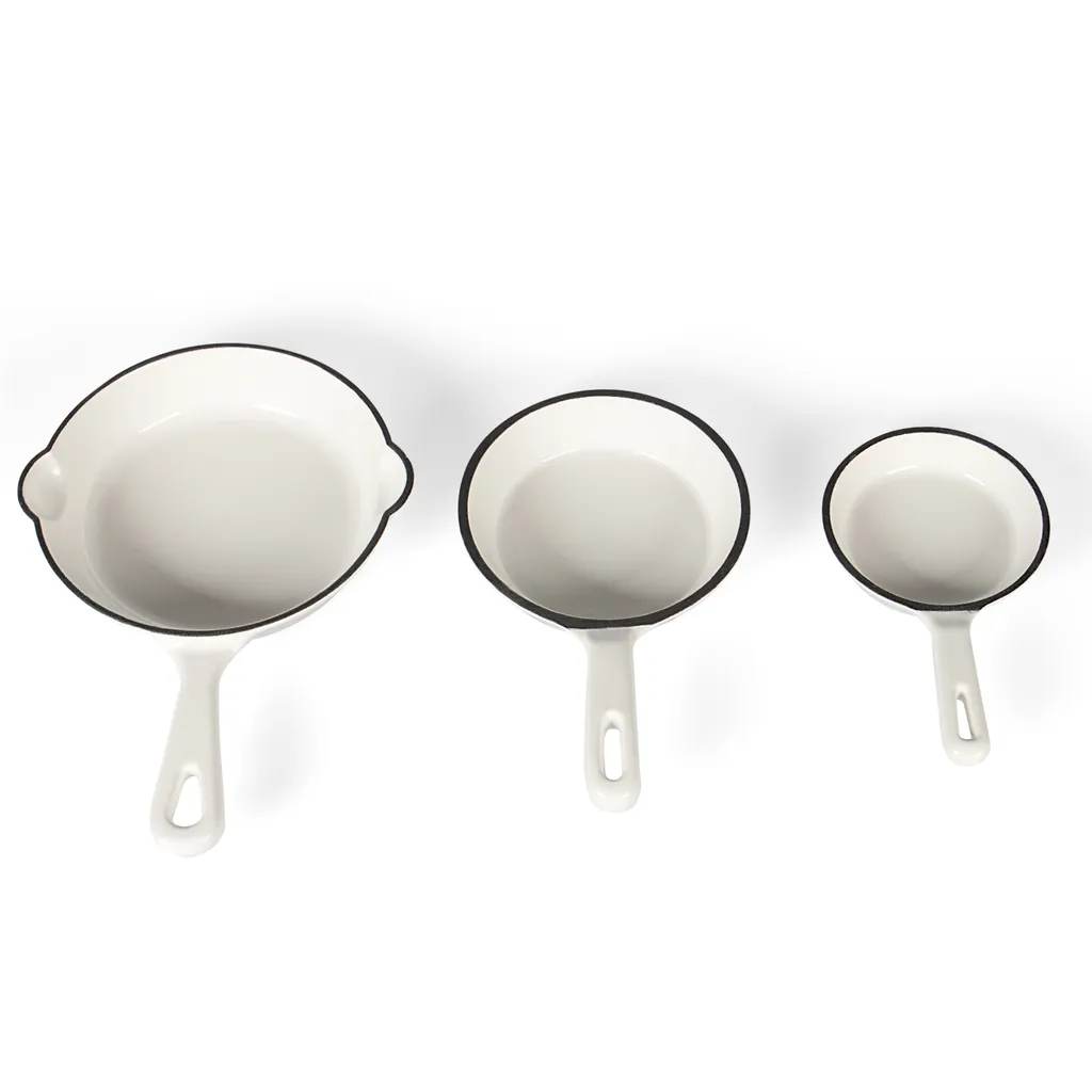 Kochchef Gusseisen Pfanne 3er Set In Verschiedenen Größen, Ø9,9 Cm, Ø12,7 Cm, Ø 15,5 Cm Pfannenset Pfannen Sind Induktionsgeeignet, Backofengeeignet Bis Max. 200° 1 Kochchef Gusseisen Pfanne 3er Set In Verschiedenen Größen, Ø9,9 Cm, Ø12,7 Cm, Ø 15,5 Cm Pfannenset Pfannen Sind Induktionsgeeignet, Backofengeeignet Bis Max. 200°