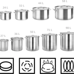 VidaXL Suppentopf 50 L 40×40 Cm Edelstahl -Brutzellust Verkaufsgeschäft a00f84d8f2f4f97c3bce11206d848973