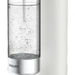 PHILIPS AQUA Soda Maker Wassersprudler + 425 G CO²-Zylinder + 1 PET-Flasche 1 Liter, Weiß