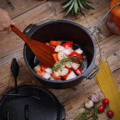 Velaze Topf-Sets, Feuertopf Aus Gusseisen Mit Füßen & Deckel, Topf Mit Henkel, Gusstopf Mit Deckelheber, Bräter Für Camping, Garten, 3.5L/1L -Brutzellust Verkaufsgeschäft a52af2bdd88998d6fd6551d828c8a910