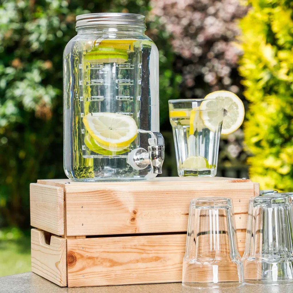 Getränkespender Mit Kühleinsatz Wasserspender Fruchteinsatz Mit Zapfhahn 3,5 L 2 Getränkespender Mit Kühleinsatz Wasserspender Fruchteinsatz Mit Zapfhahn 3,5 L – Bild 2