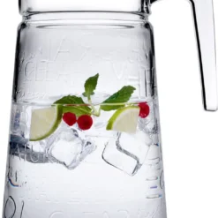 Pasabahce Glaskaraffe Krug Mit Deckel Saftkrug Wasserkrug 2L Kanne Wasser Saft City Pop
