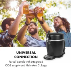 Tap2Go Mobile 2-in1 Bierzapfanlage Mit Getränkekühler 5l/13l Schwarz -Brutzellust Verkaufsgeschäft a7de6b5f0decc42624de59a6206e4c64
