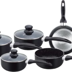 Herzberg HG-5003BK: 8-Teiliges Marmor-Kochgeschirr-Set - Schwarz 24 Herzberg HG-5003BK: 8-Teiliges Marmor-Kochgeschirr-Set - Schwarz -Brutzellust Verkaufsgeschäft a9322ac6fa1ef5ef9da4350b6876bff2