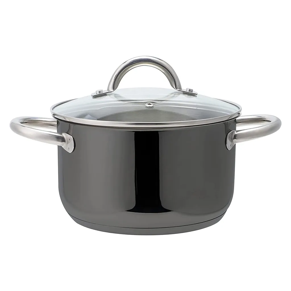 ECHTWERK Kochtopf-Set 8tlg Aus Edelstahl, , Farbe:Schwarz 5 ECHTWERK Kochtopf-Set 8tlg Aus Edelstahl, , Farbe:Schwarz – Bild 5