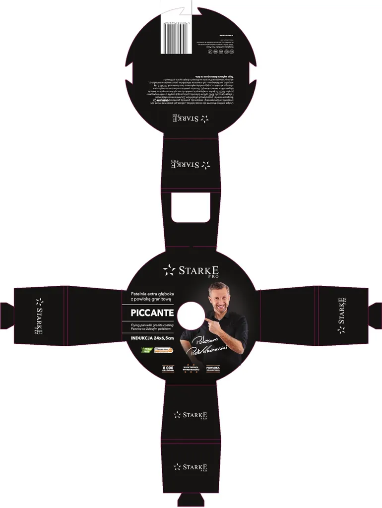 Pfanne Ø 24 Cm Antihaft Granit Bratpfanne STARKE PRO PICCANTE DEEP 4 Pfanne Ø 24 Cm Antihaft Granit Bratpfanne STARKE PRO PICCANTE DEEP – Bild 4